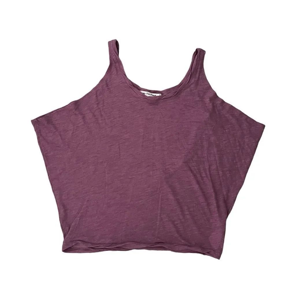 We The Free People Tank Top Womens Size X Purple Sleeveless Boho Oversized